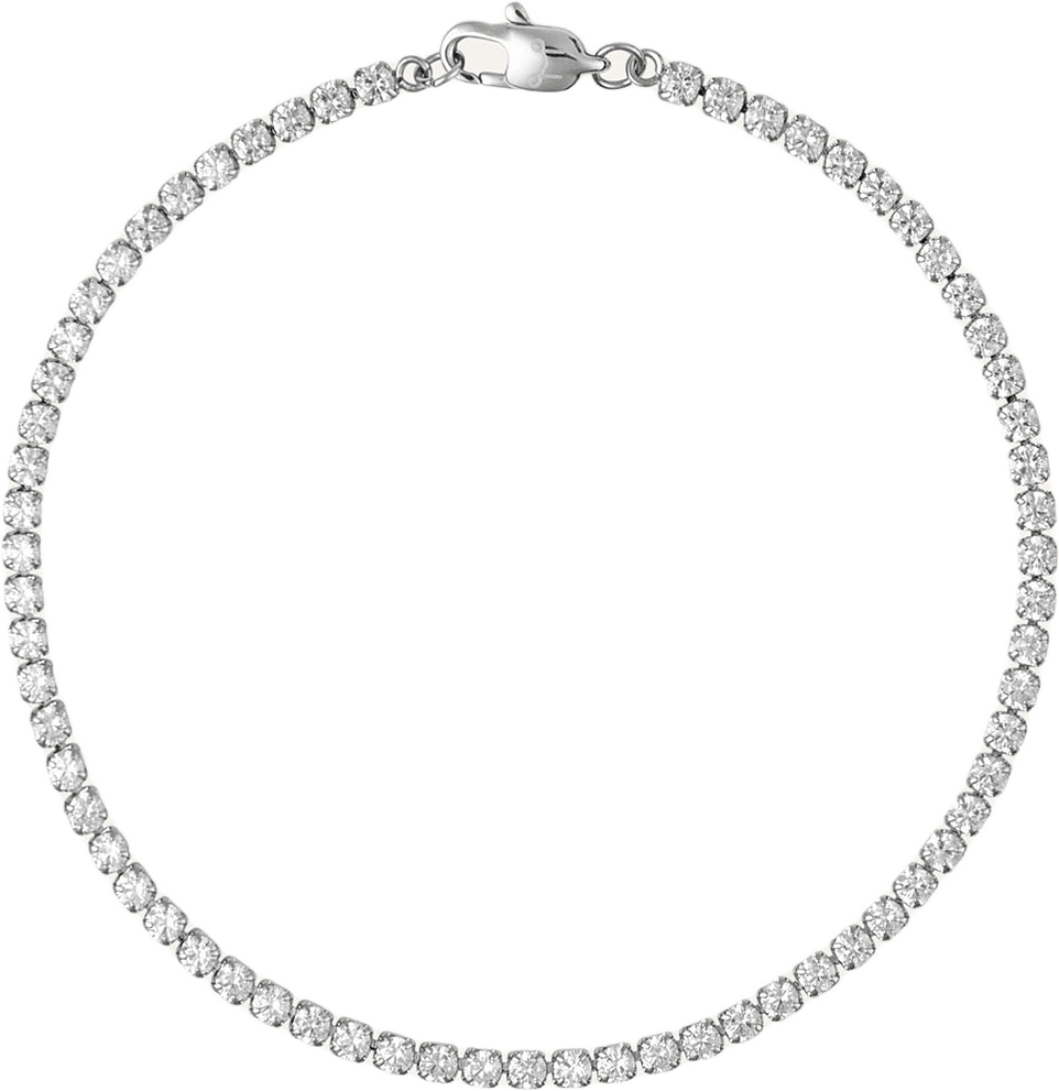 Shiny Steel Medium Bracelet, från Mockberg, i färgen Silver.