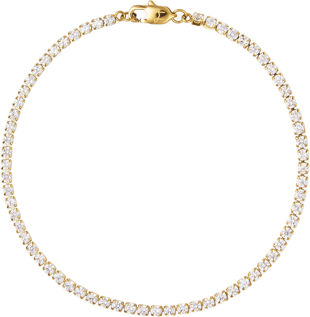 Shiny Gold Medium Bracelet, från Mockberg, i färgen Gold.