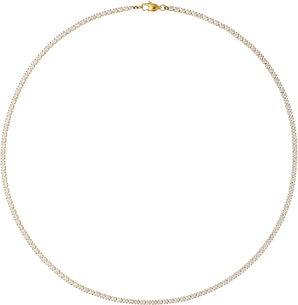 Shiny Gold 400 mm Necklace, från Mockberg, i färgen Gold.