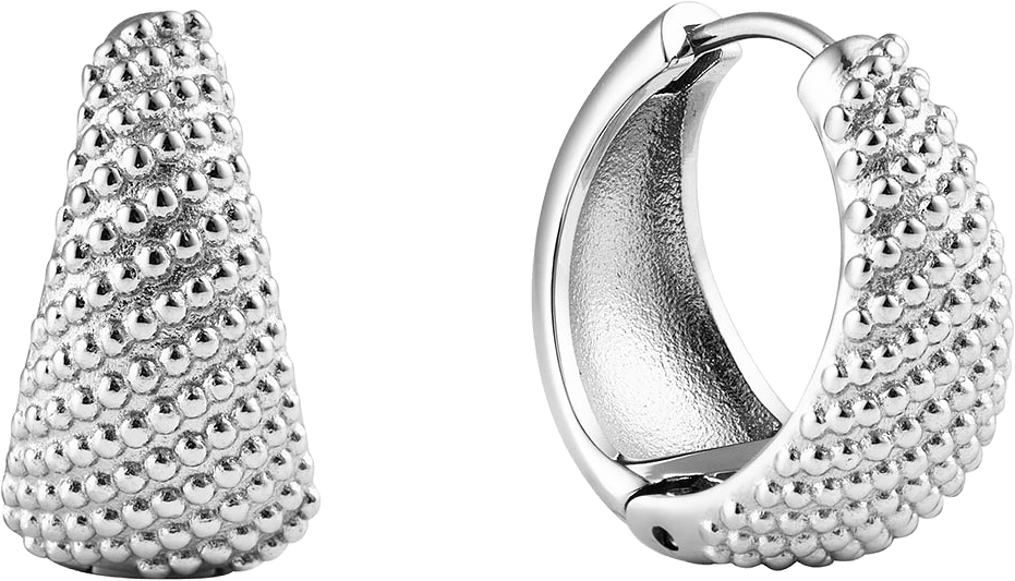 Honey Hoops Steel Large, från Mockberg, i färgen Silver.