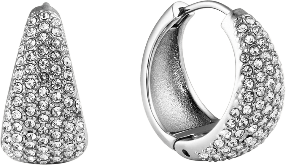 Treasure Hoops Steel Large, från Mockberg, i färgen Silver.