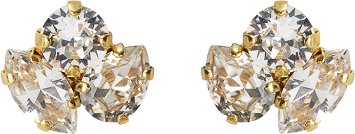 Ana Earrings, från Caroline Svedbom, i färgen Crystal.