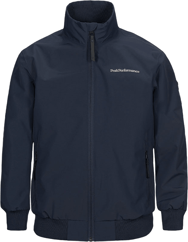 Jr Coastal Jacket, från Peak Performance, i färgen Blue Shadow.