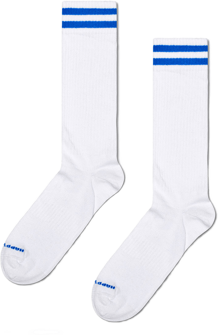 Sneaker Thin Crew Sock, från Happy Socks, i färgen White.