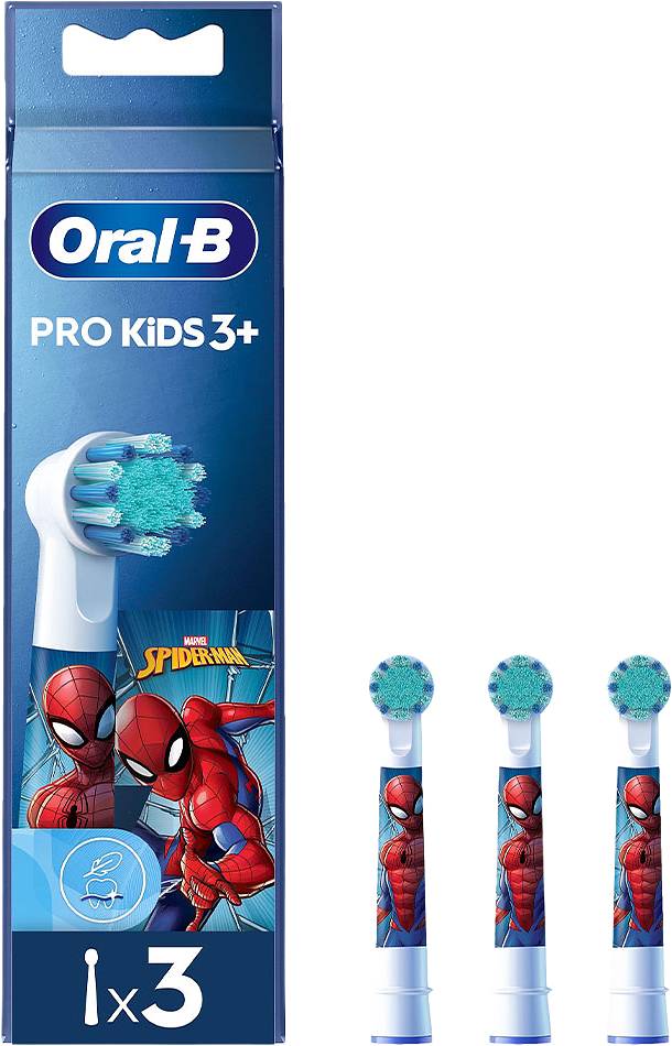 Pro Kids Spiderman borsthuvuden, 3 st