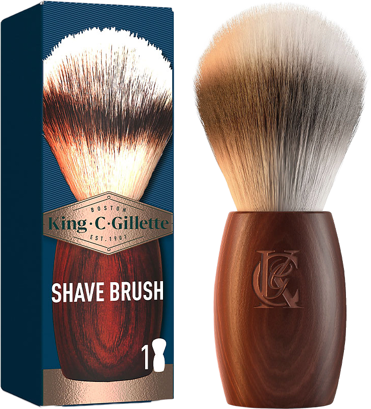 King C. Gillette Original Shave Brush Rakborste För Rakning Av Barberarkvalitet
