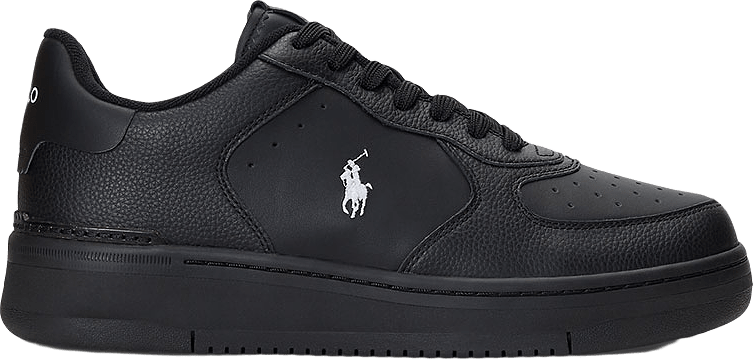 Masters Court Leather Sneaker, från Ralph Lauren, i färgen White/Navy Pp.