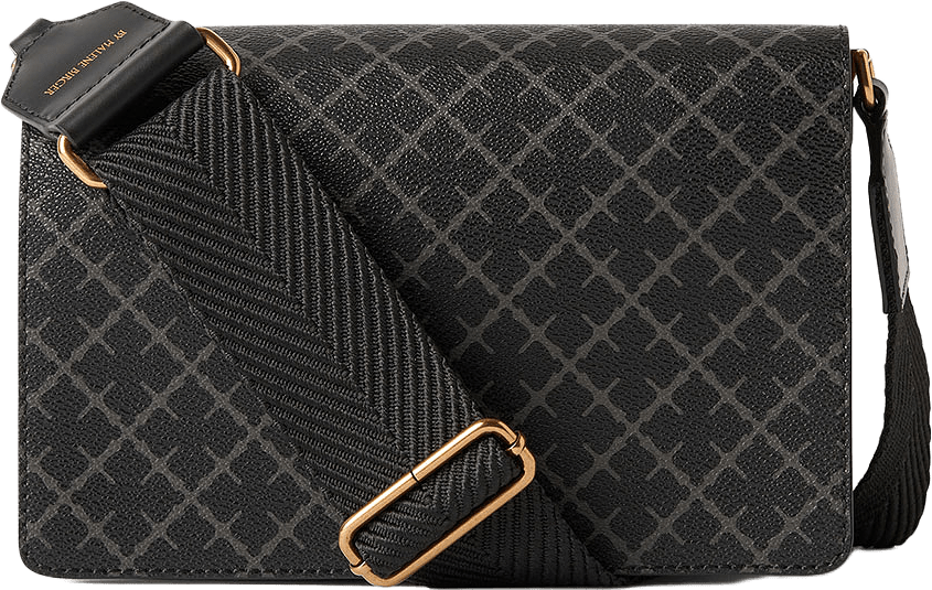 Loenna axelväska, från By Malene Birger, i färgen Charcoal.