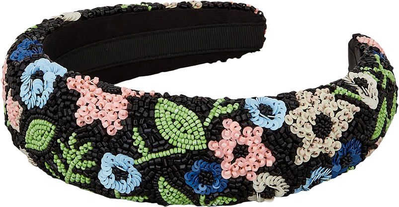 Anemona Wide Beaded Hairbrace, från Becksöndergaard, i färgen Black.