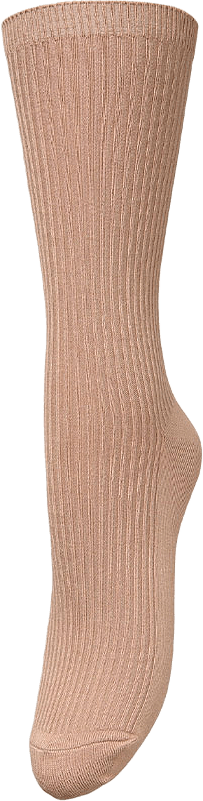 Telma Solid Sock, från Becksöndergaard, i färgen Praline Brown.