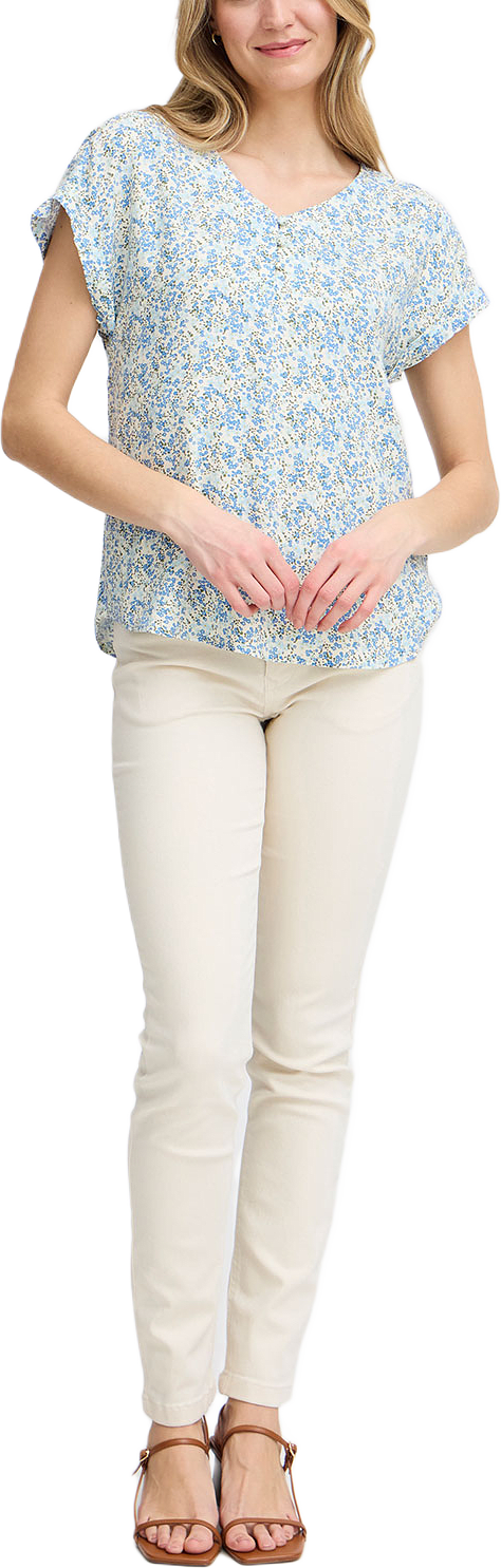 FRRELAX Blouse, från Fransa, i färgen Ebb And Flow Aop Hs24 01g.