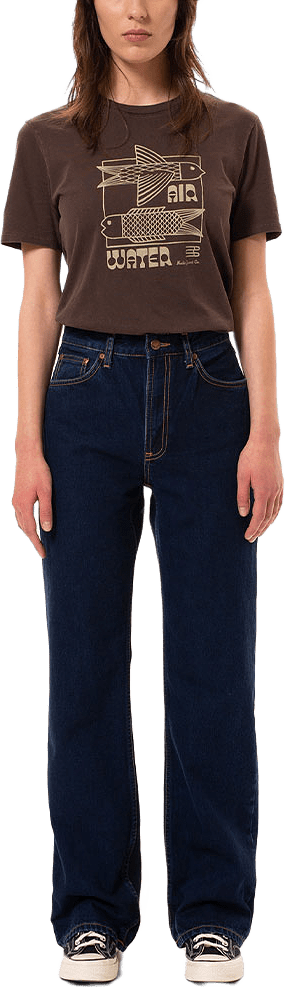 Clean Eileen Indigo dipped, från Nudie Jeans, i färgen Blue.