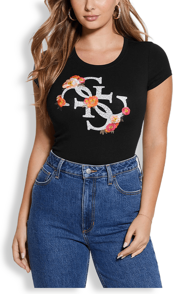 Ss Flower Quattro Logo R3 T-shirt