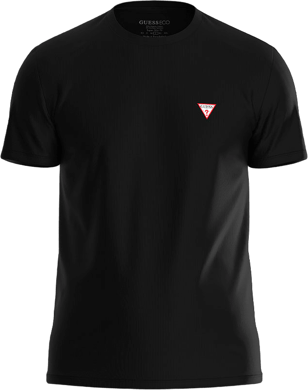 Cn Ss Core Str T-shirt, från Guess, i färgen Jet Black A996.