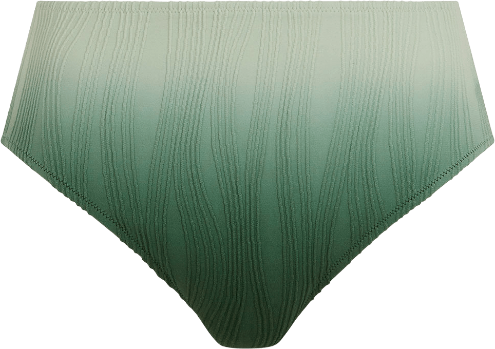Pulp Swim high waisted brief, från Chantelle, i färgen Green Tie And Dye.