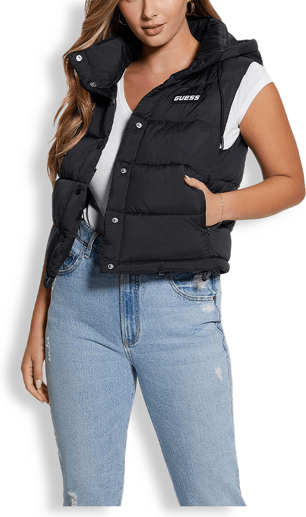 Breana Sleeveless Puffer Crop Gilet