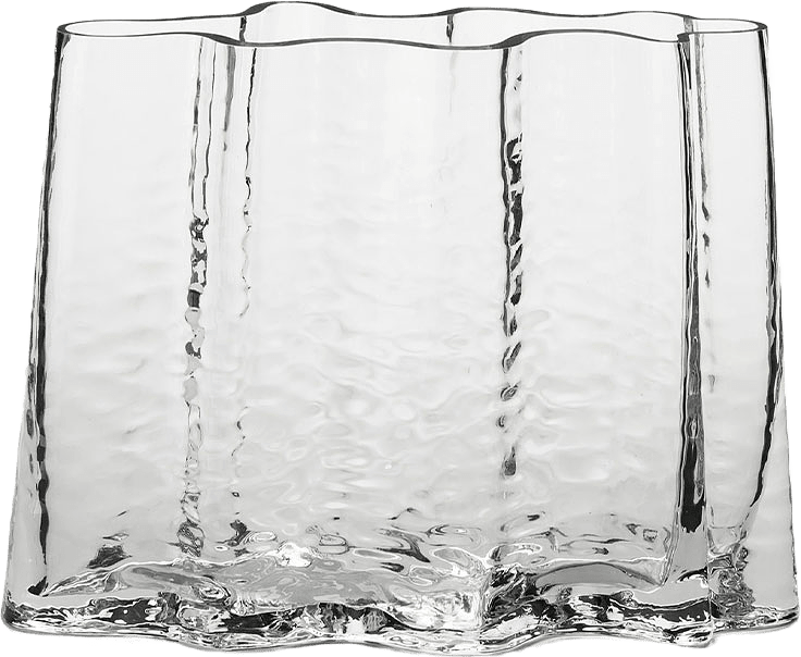 Gry Wide Vase 24cm Clear, från Cooee, i färgen Clear.