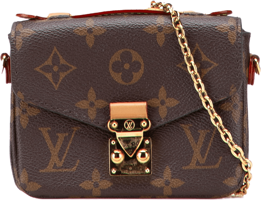 Louis Vuitton Monogram Micro Metis, från Luxclusif, i färgen brown.