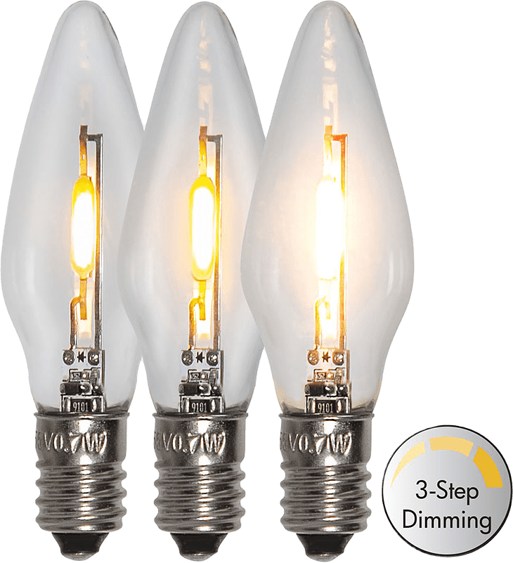 Reservlampa 5-p Spare Bulb 3-step Universal LED, från Star trading, i färgen Transparent.
