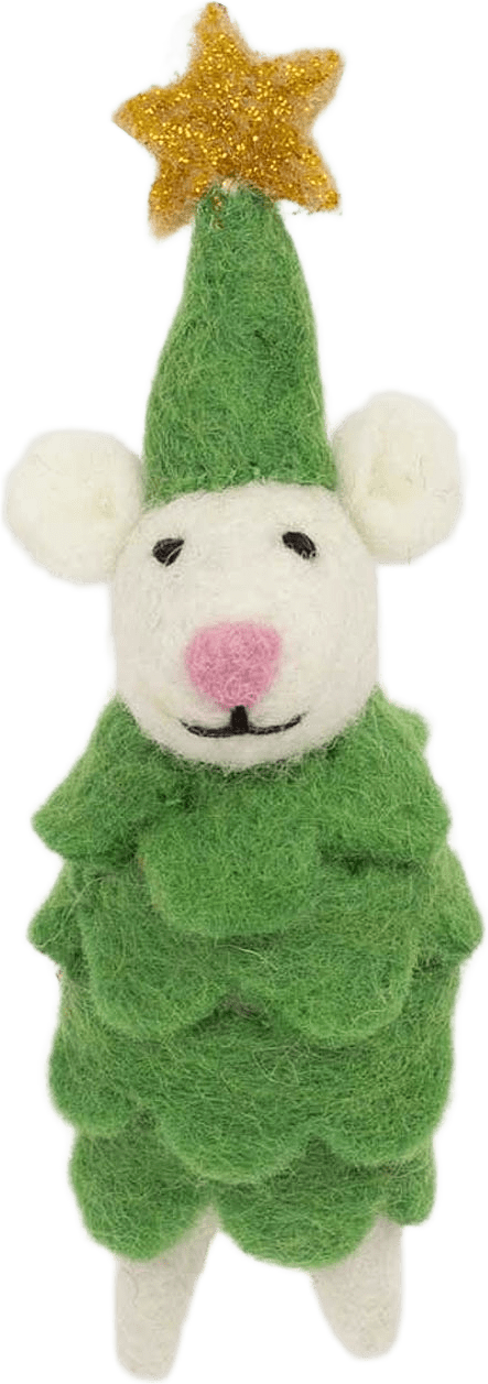 Mouse cap star julhänge, från A World of Craft, i färgen Grön.