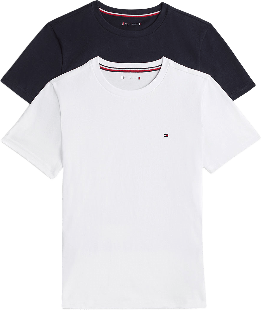 T-shirt, 2-pack, från Tommy Hilfiger, i färgen Navy Blue/White.