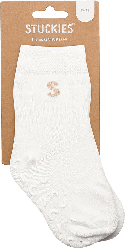 Strumpor i bomull 1-pack, från Stuckies, i färgen White.