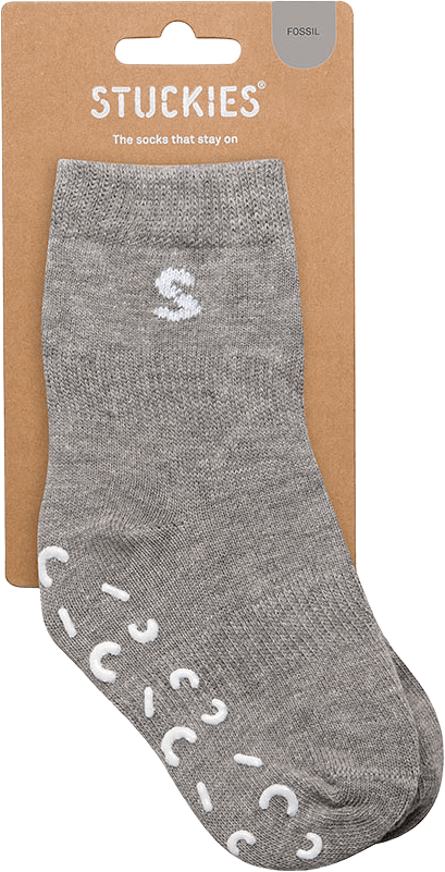 Strumpor i bomull 1-pack, från Stuckies, i färgen Fossil.