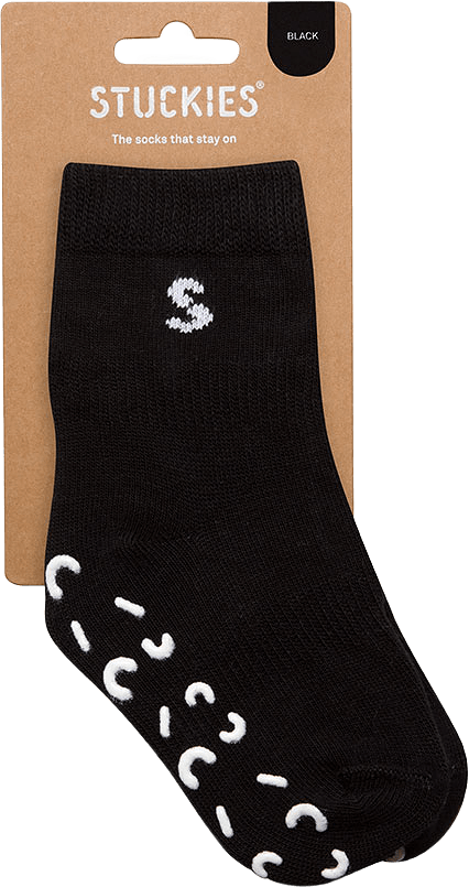 Strumpor i bomull 1-pack, från Stuckies, i färgen Black.