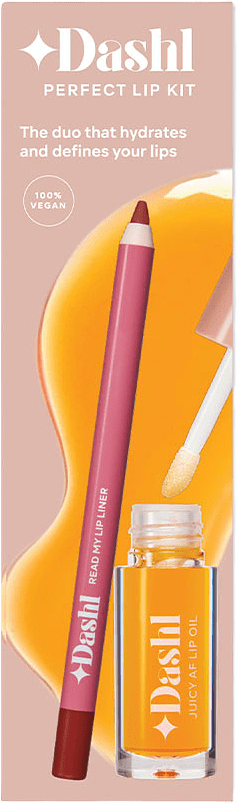 Perfect Lip Kit, från DASHL, i färgen Spice It Up / Melted Sugar.