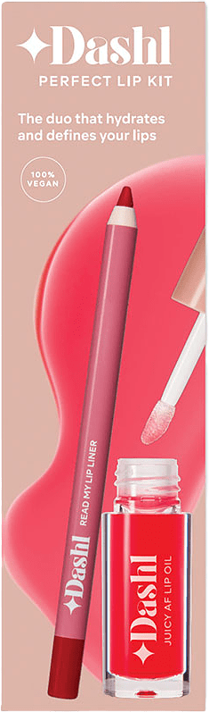 Perfect Lip Kit, från DASHL, i färgen Ruby Forever / Lust For Love.