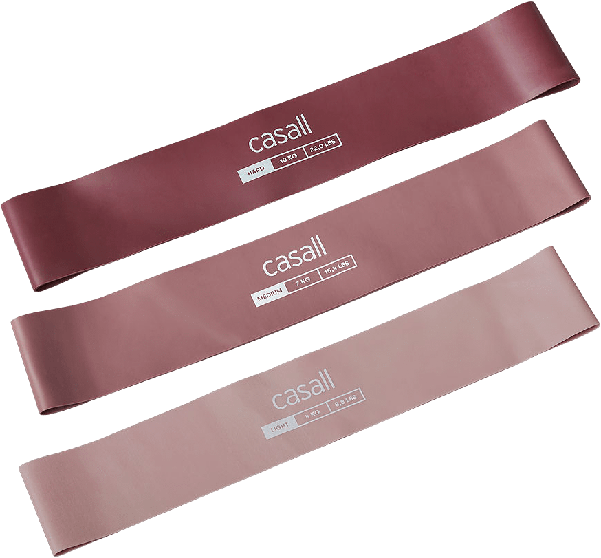 Rubber bands 3pack Other, från Casall, i färgen Pink Selection.