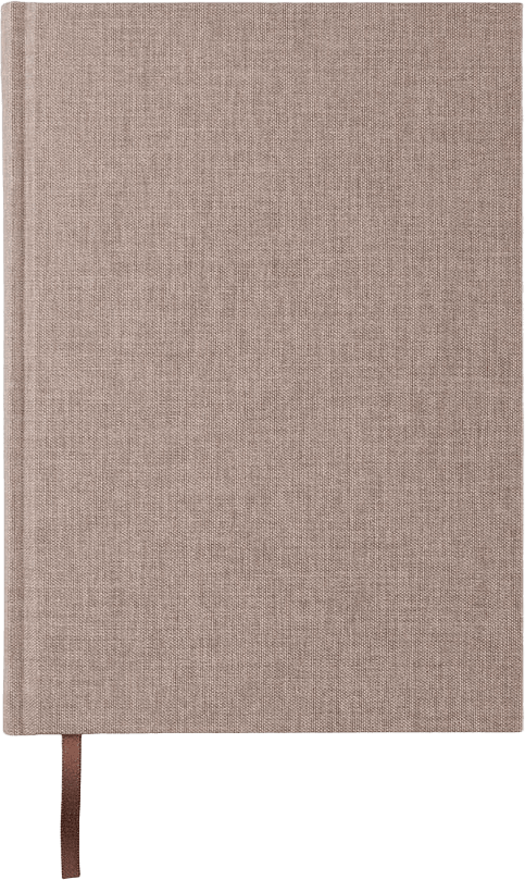 Anteckningsbok linjerad inbunden A5, från Paperstyle, i färgen Brown Oak.