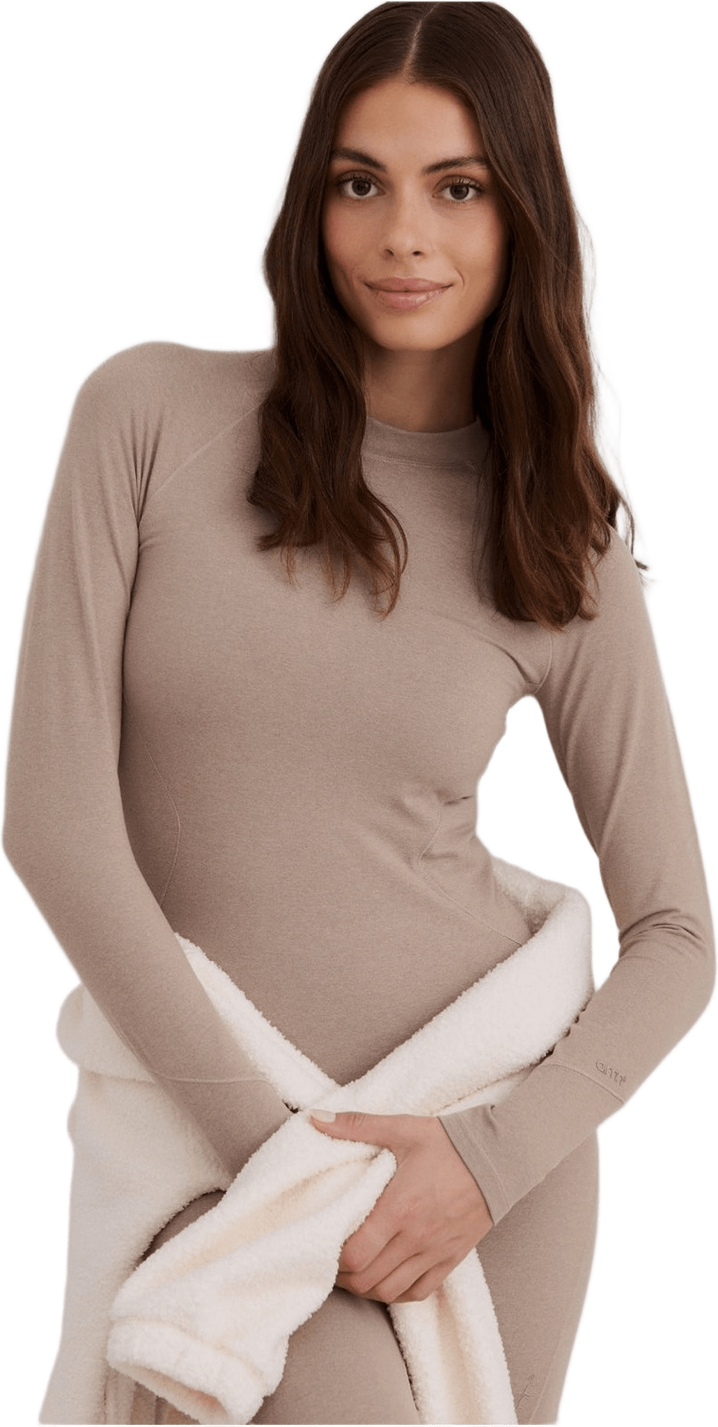 Baselayer Long Sleeve Top, från aim'n, i färgen espresso.