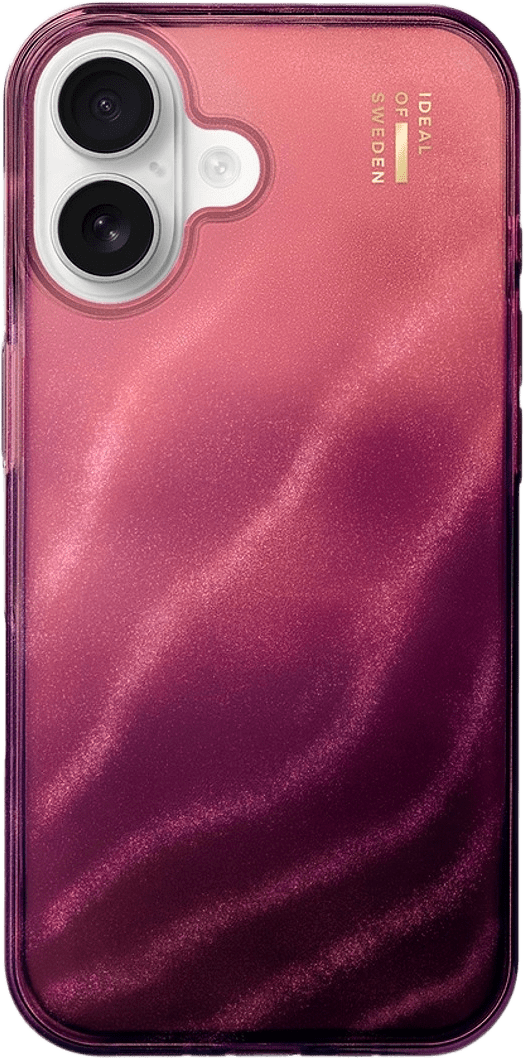 Clear Case Iphone 16 Cherry Lacquer, från Ideal Of Sweden, i färgen red.