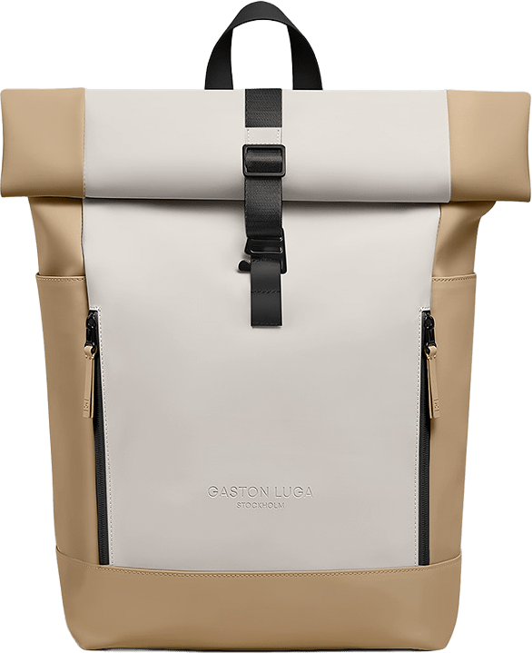 Spläsh Rolltop Backpack - 14", från Gaston Luga, i färgen latte / cloud cream.