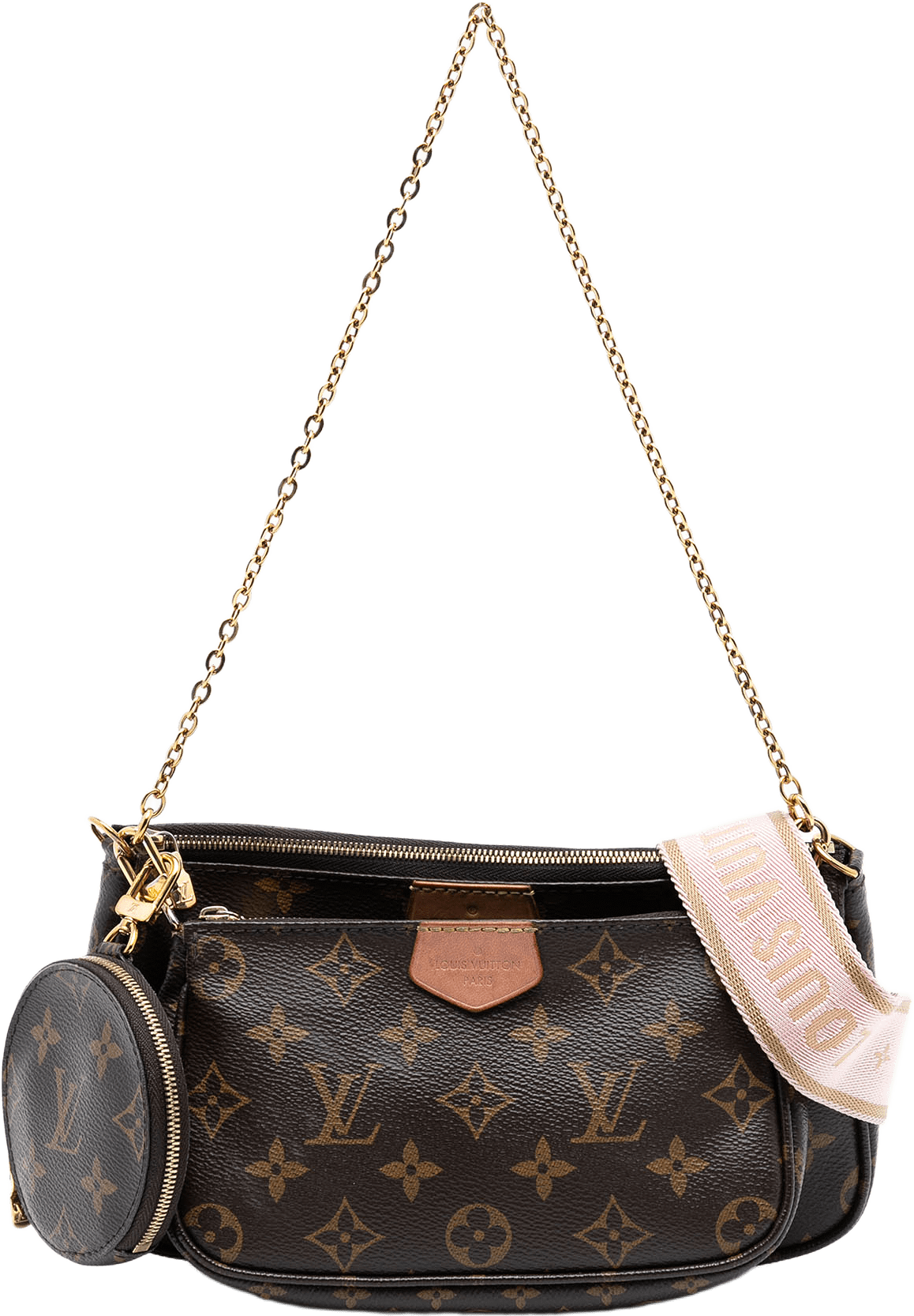 Louis Vuitton Monogram Multi Pochette Accessoires, från Luxclusif, i färgen brown.