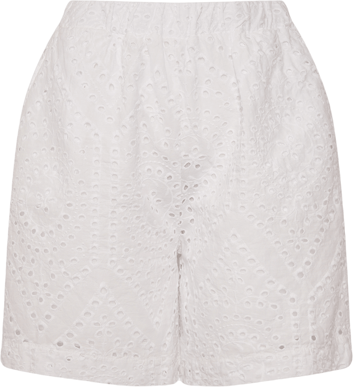 Dalia, Shorts, Cotton - White, från Tiffany, i färgen white.