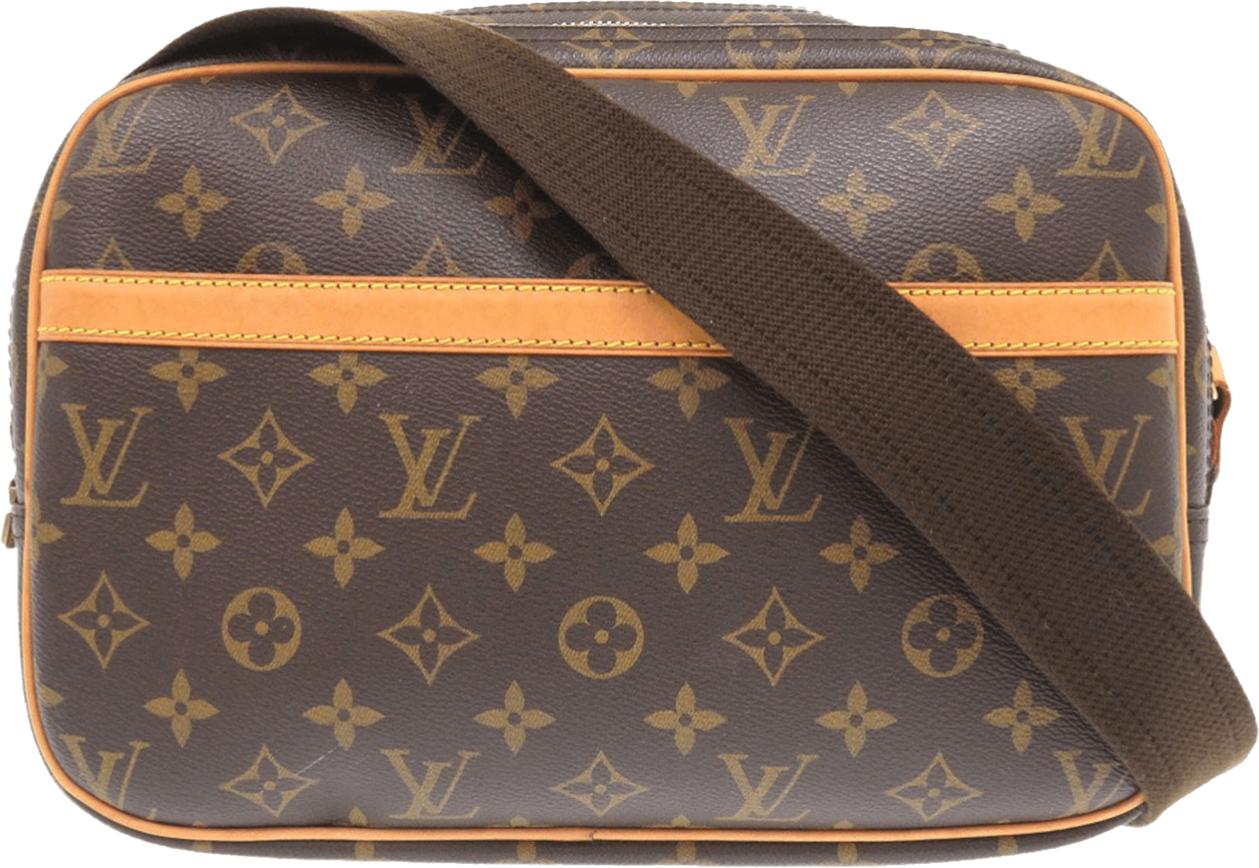 Louis Vuitton Monogram Reporter Pm, från Luxclusif, i färgen brown.