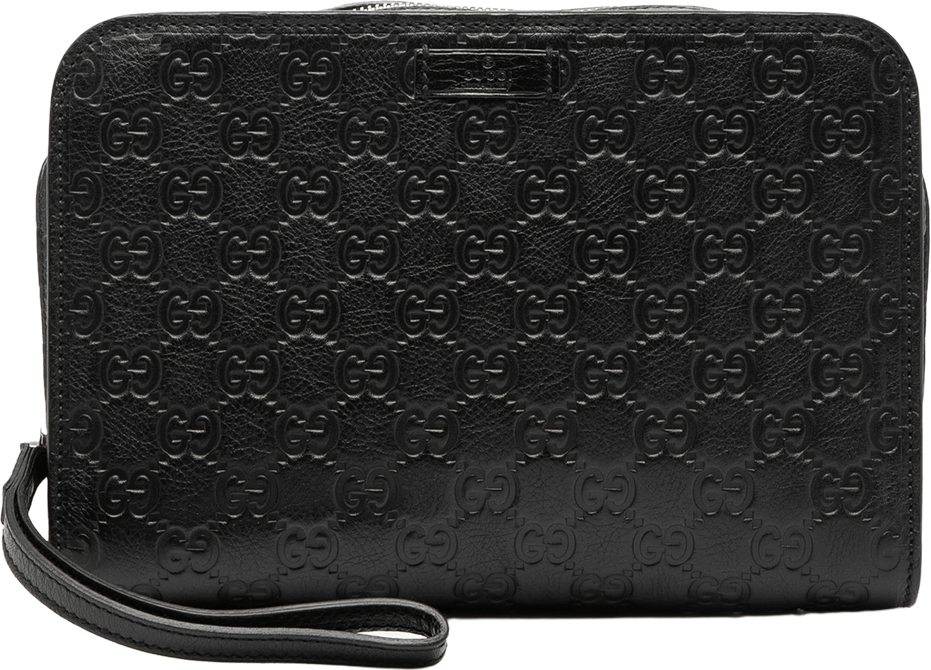 Gucci Guccissima Clutch, från Luxclusif, i färgen black.
