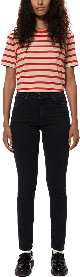 Mellow Mae So Black, från Nudie Jeans, i färgen So Black.