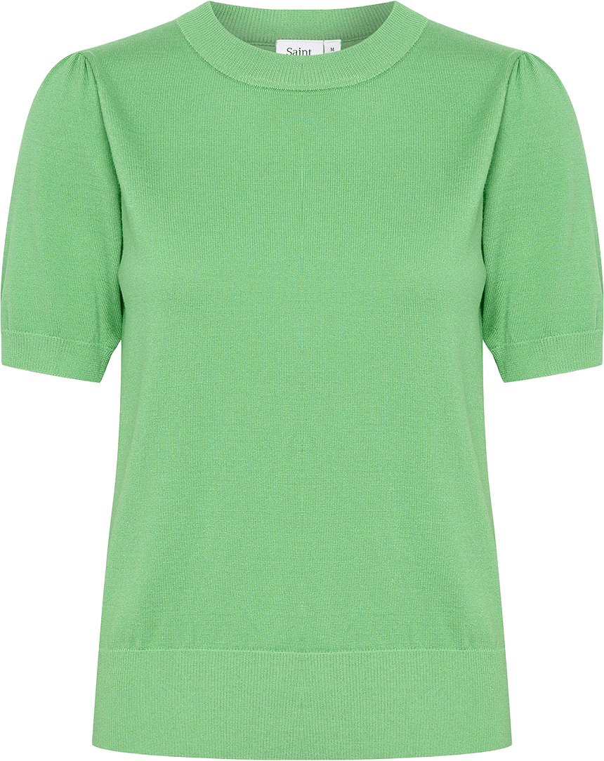 MilaSZ SS Pullover, från Saint Tropez, i färgen Zephyr Green.