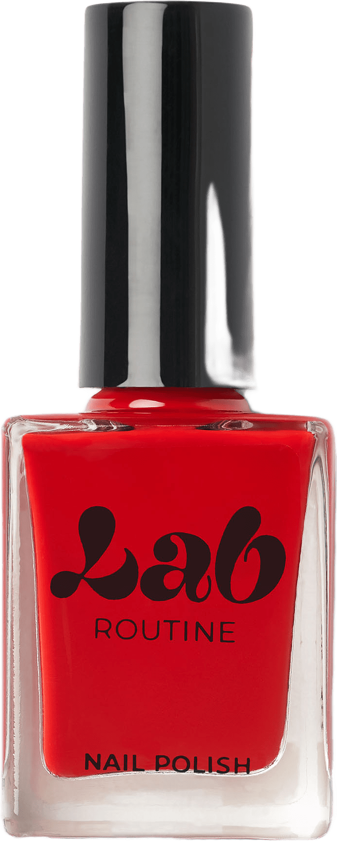 Nagellack, från Lab Routine, i färgen True Red.