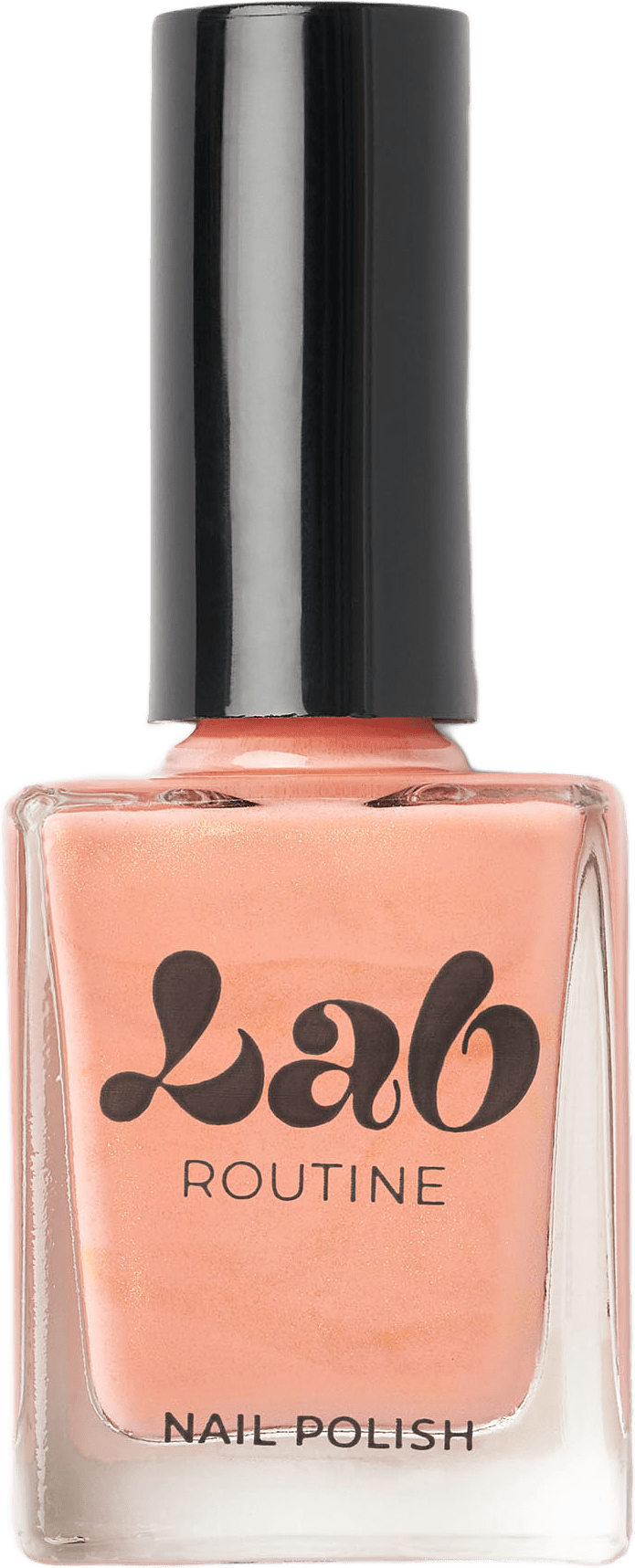 Nagellack, från Lab Routine, i färgen Peach.