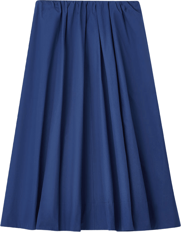 A-LINED MIDI SKIRT, från Dagmar, i färgen Electric Blue.