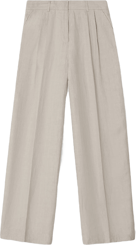 WIDE SUIT TROUSERS, från Dagmar, i färgen Oat.