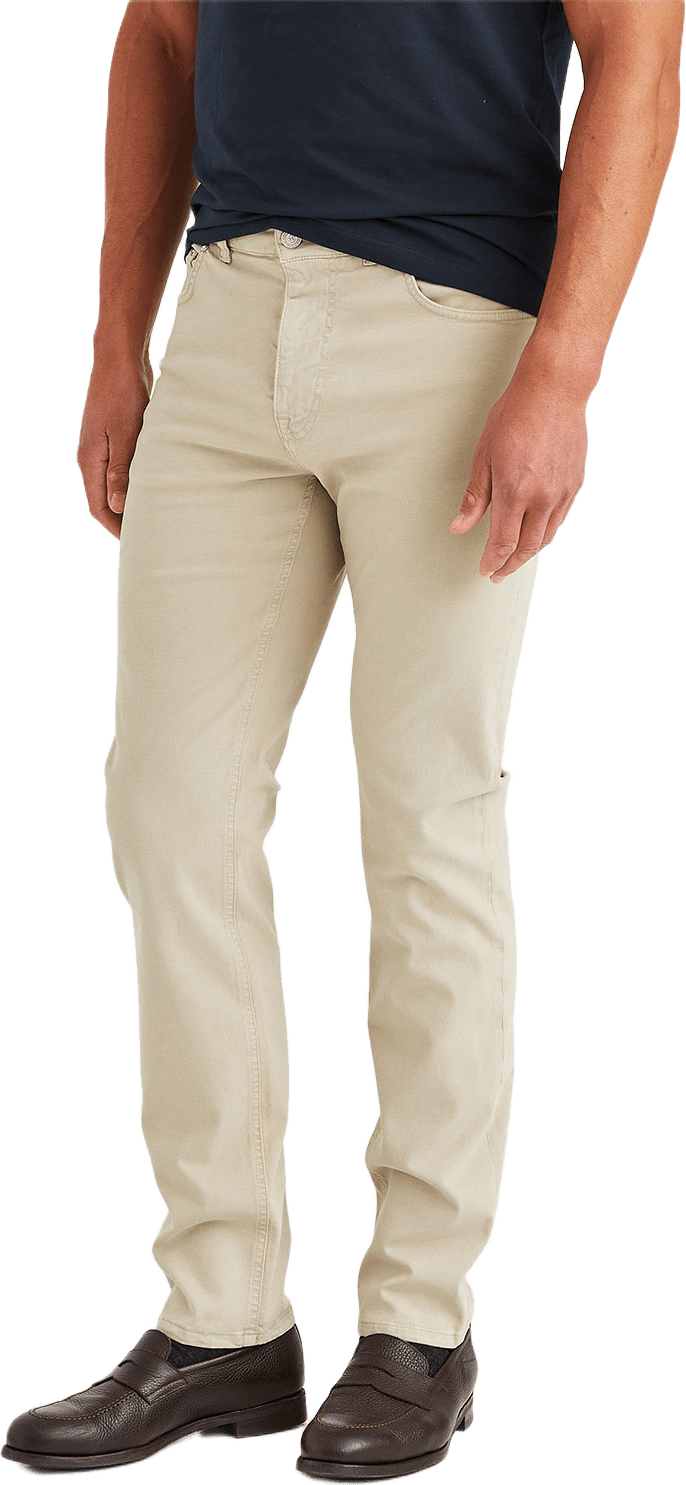 James Brushed Trouser, från Morris, i färgen Khaki.