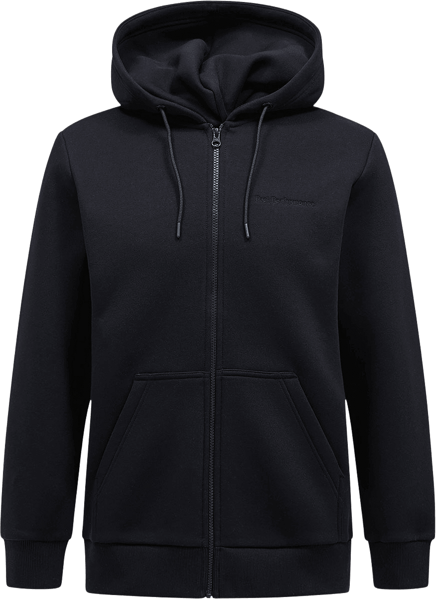 M Original Small Logo Zip Hood, från Peak Performance, i färgen Black.