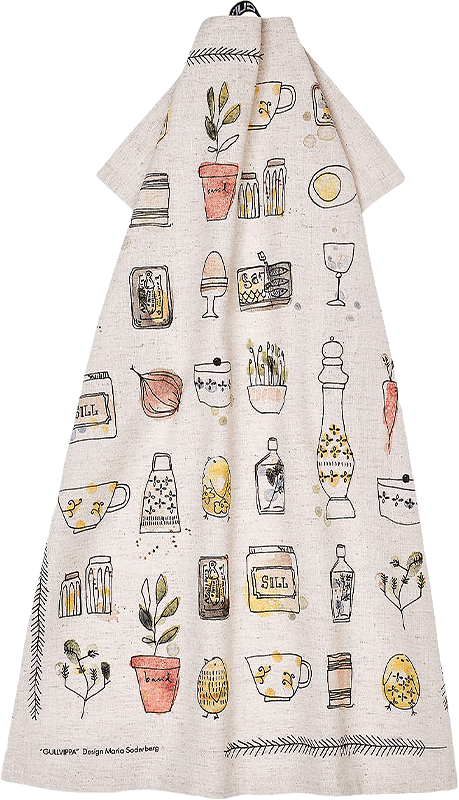 Gullvippa Kökshandduk, från Hedlunds, i färgen Yellow.