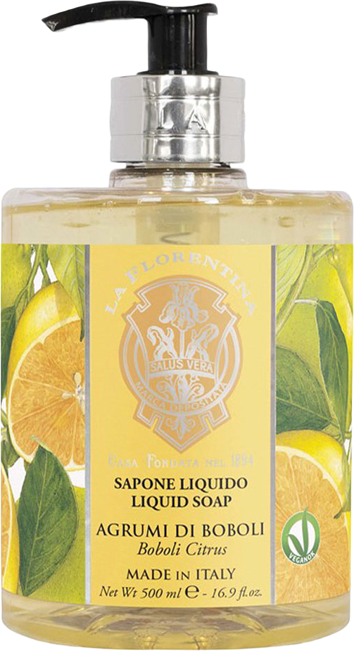 Handtvål Flytande Boboli Citrus, från La Florentina.