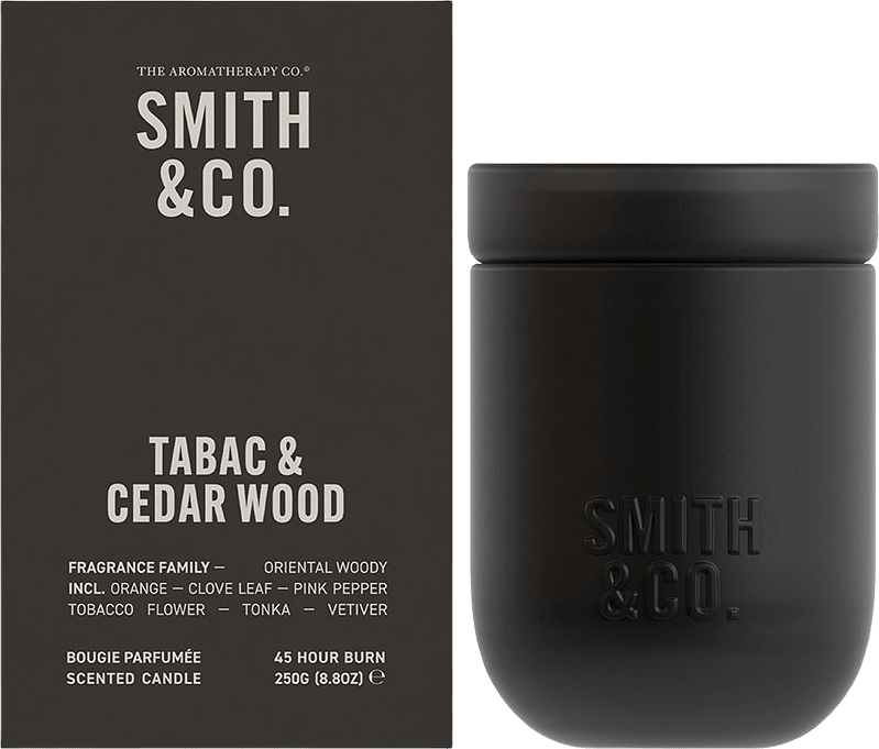 Doftljus Tabac & Cedarwood, från Smith & Co.